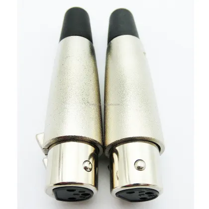 Low Profile Microphone Audio Cable with Neutrik XLR Plugs (3-Pin) and Female Connectors
