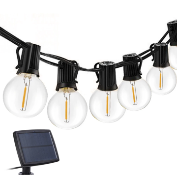 Luz solar String G40 Bulbo de vidro LED Outdoor