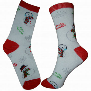 2014 New Cotton Snowman Socks