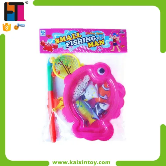 2015 hot sale funny plastic magnetic fishing toy set