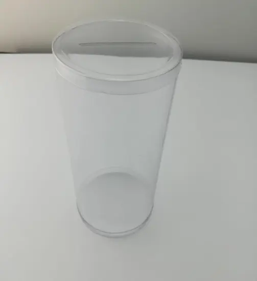 Customized clear pvc plastic printing cylinder packaging
