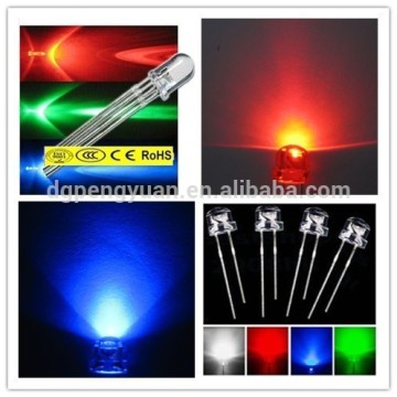 2014 2015 HOT red blue bi-color 4.8mm straw hat led FREE SAMPLES top quality