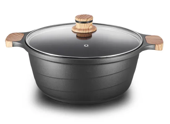 Aluminum Die-casting Casserole Diagonal Stripe Series