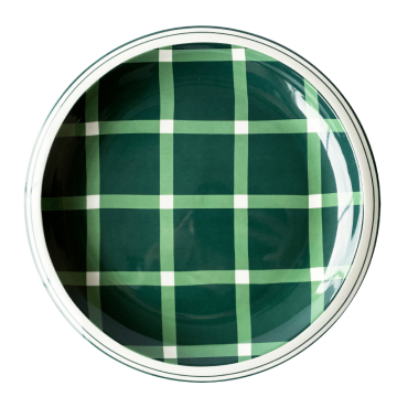 Hot products Nordic dishes set christmas gift green plate ceramic dinner plate set fruit plate tableware for home and  hotel
