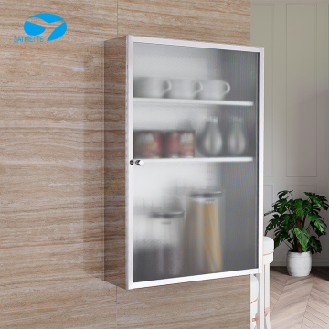 Stainless Steel Wall-Mounted Vanity Bathroom Mirror Cabinet - New Design
