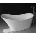 Vasca da vasca da bagno bianca in ammollo profondo vasca da bagno con vasca da bagno acrilica bianca