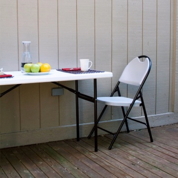 Outdoor steel table garden folding picnic table