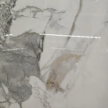 Monet Gold Polished Sintered Stone Ceramic Tiles