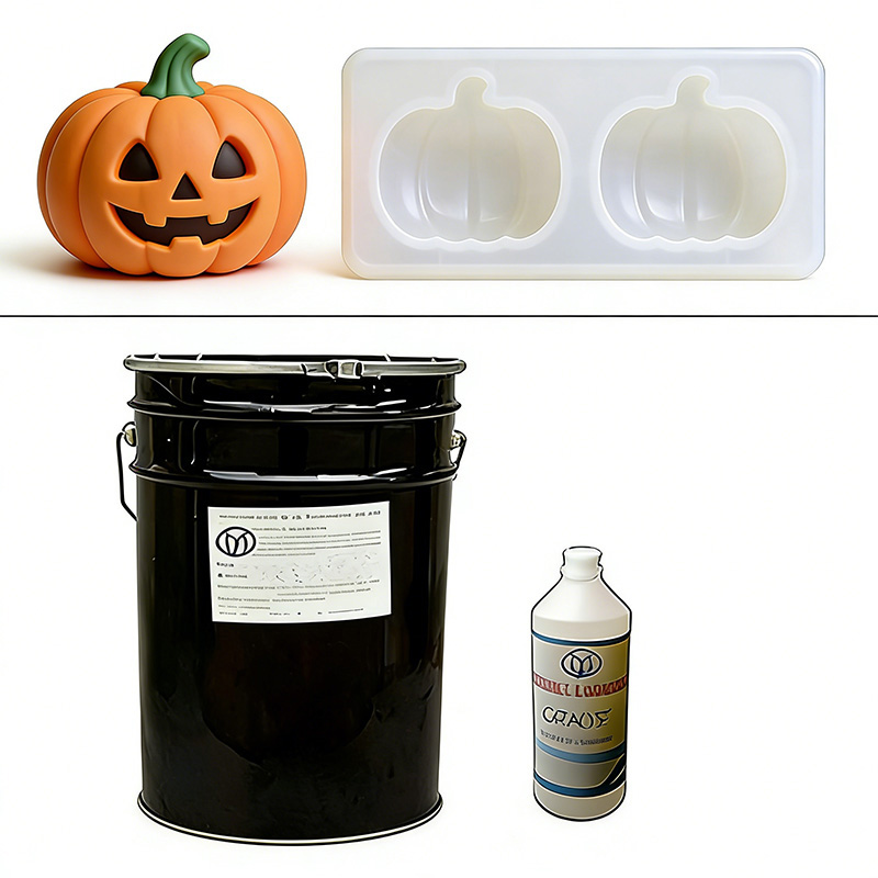 Condensation curing silicone mold rubber