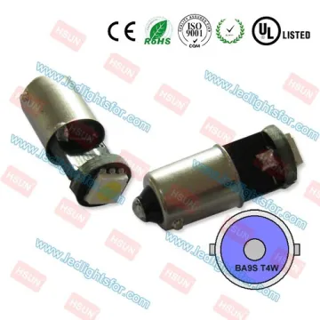 High quality T4W LED BULB CAR / 12V BA9S LED BULB AUTO / BA9S CANBUS CAR LIGHT