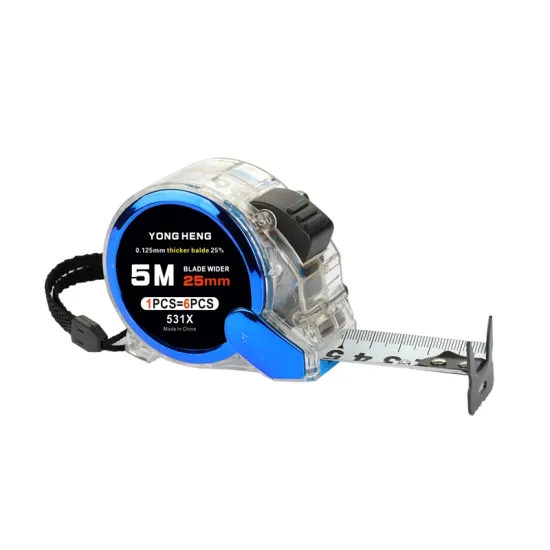 compact thicker blade nylon coating transparent tape measure