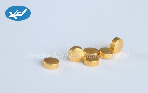 Ndfeb Magnets Gold Coating Strong Magnet Ndfeb Magnet Neodymium Magnet 