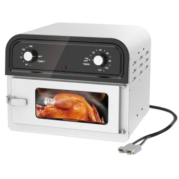 Stainless Steel 12V 300W DC Power Air Fryer Toaster Oven for RV & Outdoor Travel