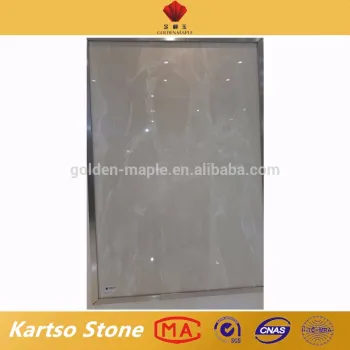 Factory supply light vein micro crystallized glass slab panel