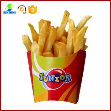 Printed cardboard chip boxes