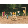 Juego de juegos de madera Balance Park Playground Equipment