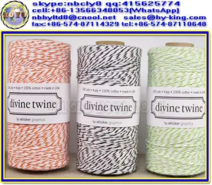 100% colored natural cotton baker twine , twine baker , baker string