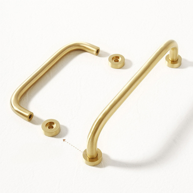 brushed brass cabinet pulls