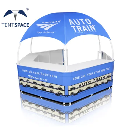 Custom 10ft/3m Canopy Dome Kiosk Signs for Brand Promotion at Trade Shows