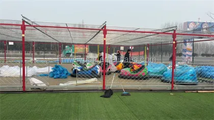 90V Fiberglass Dodgem Ceiling-Powered Bumper Cars for Amusement Parks