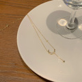 Delicate Moon Star Clavicle Chain Jewelry Diamond Necklace
