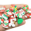 Χριστουγεννιάτικο τάρανδος Snowman Tree Flatback Cabochon Craft For DIY Hair Bow Center Scrapbooking Hair Decora