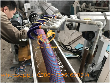 Spiral reinforced PVC suction hose pipe extruder machinery