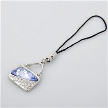 Bag Shape Swarovski Stone Mobilehphone Chain