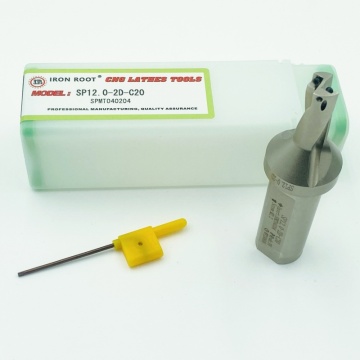 SP -serie Indexable U -boren voor CNC Lathe - 2d Diepte, 12 mm -49,5 mm Diameter, C20, C25, C32, C40