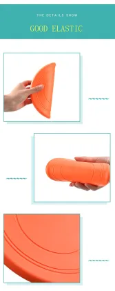 Rubber Dog Frisbee Toy - 8.5 Inch Durable Flying Disc