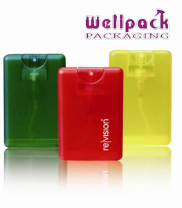 20ML PP credit card perfume bottle pocket sized perfume spray bottle