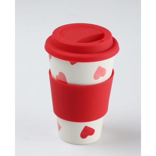 melamine coffee cup with silicon