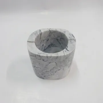 Marble Stone Oval Toilet Brush Holder