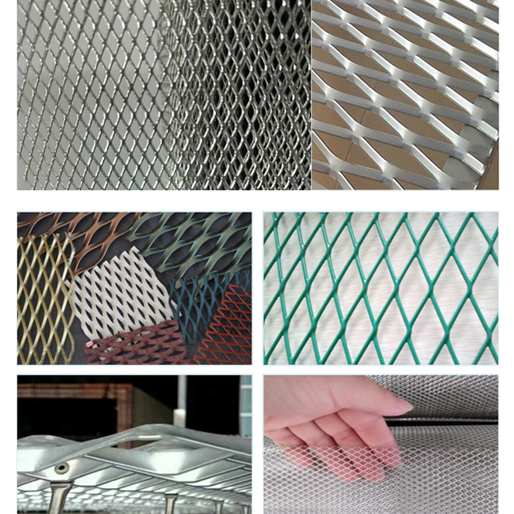 Aluminium diperluas Mesh Logam