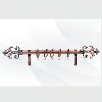 Medieval Antique Copper Curtain Rod Set (8025H2L3) - China Origin