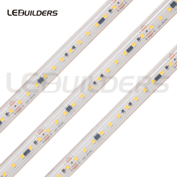 Warranty 3 Years: 2835 SMD Silicone Waterproof IP65 LED Strip Light, AC 220V/230V, 100lm/W, Warm White, 50m/roll