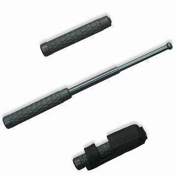 Riot Expandable Baton, Made of Nylon and Steel, Customized and OEM Designs are Welcome