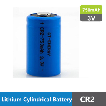 CR2 lithium battery 3V 800mAh 750mAh made in China