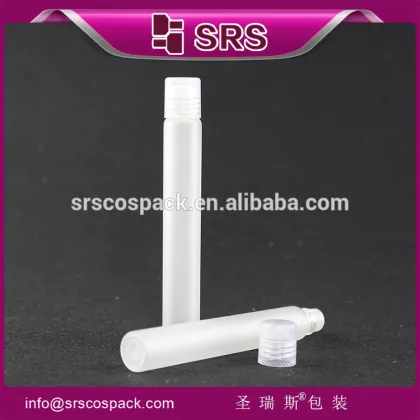 SRS PACKAGING frost glass perfume bottle , cosmetic 12ml frost glass roll on bottle