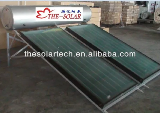 non pressure and pressured solar water heater with flat collector in south america
