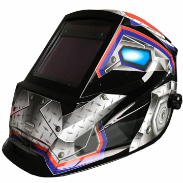 New True Color Adjustable Shade Range 5-9/9-13 Large View Auto Darkening Welding Helmet  Mask with 4 Sensors