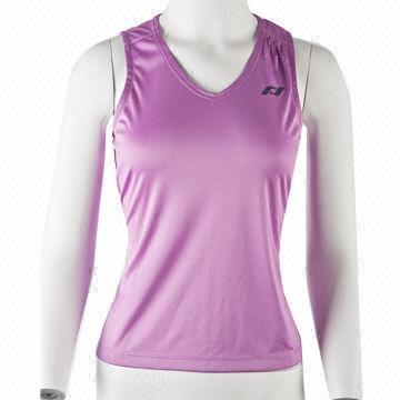 Women's Running Tank/Running Shirt/Running/Active/Sports Top, Made of 100% Polyester