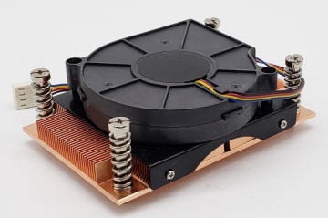 Factory quality 1U Copper CPU cooler copper radiator 12V cooler