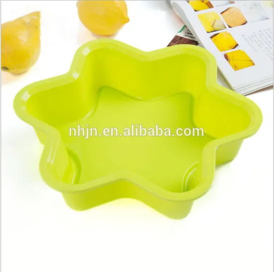 Star Shape Silicone Cake Big Pan Colorful Washable Baking