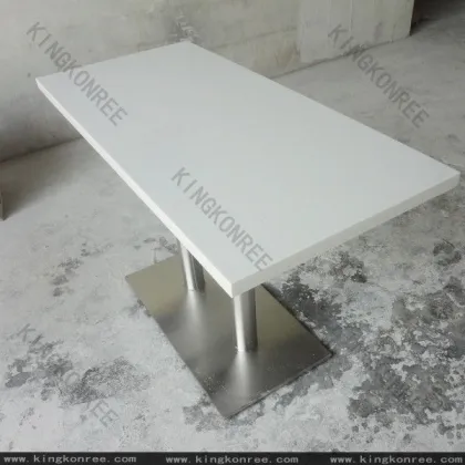 Kkr Solid Surface Unique And Modern Square Table Kkr Marble Table Tops