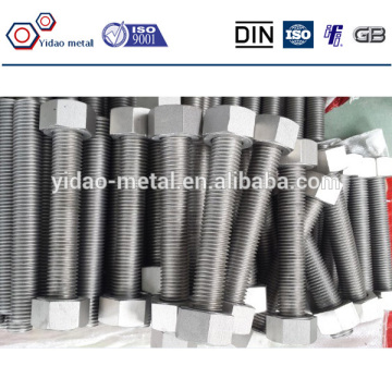 high quality double end threaded rod with nut