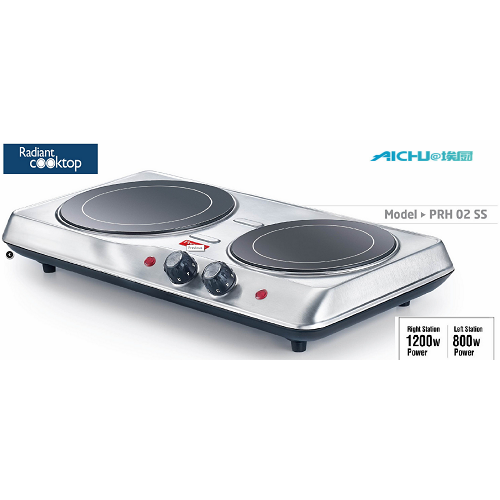 Fogão elétrico Radiant Cook Top 2 Burners