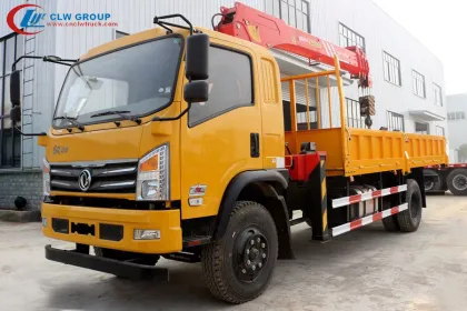 Dongfeng Truck Cargo With 7Tons Loader Crane