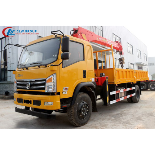 Cargaison de camion de Dongfeng avec la grue de chargeur de 7 tonnes