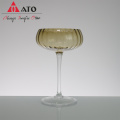 ATO Vintage Goblet Wine glass Ribbed Wine Glass